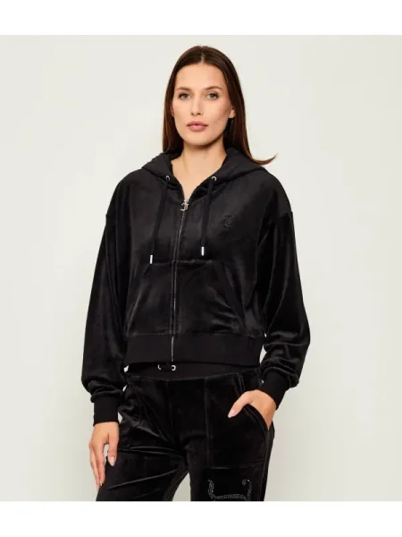 Juicy Couture Hanorac BRENDAL | Cropped Fit negru