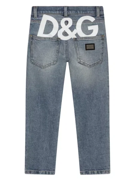 Jeansy skinny dziecięce Dolce And Gabbana niebieskie