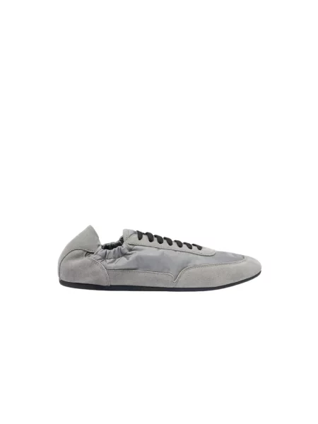 Sneakersy Scarosso skórzane szare