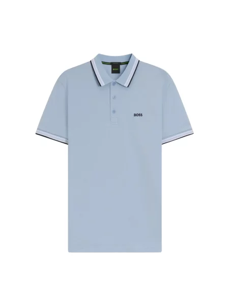 Koszulka polo Boss niebieska