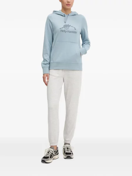 Hanorac cu glugă Helly Hansen cu imagine albastru
