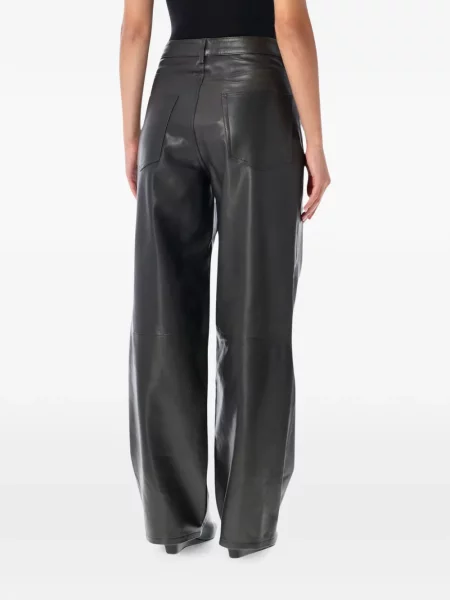Pantaloni Róhe din piele gri