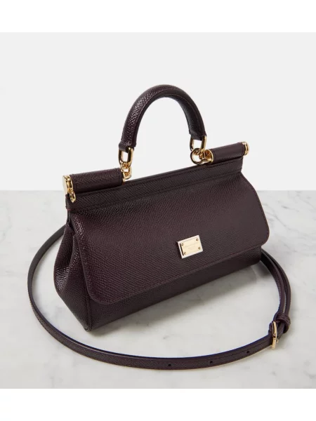 Geanta de piele Dolce&gabbana din piele maro