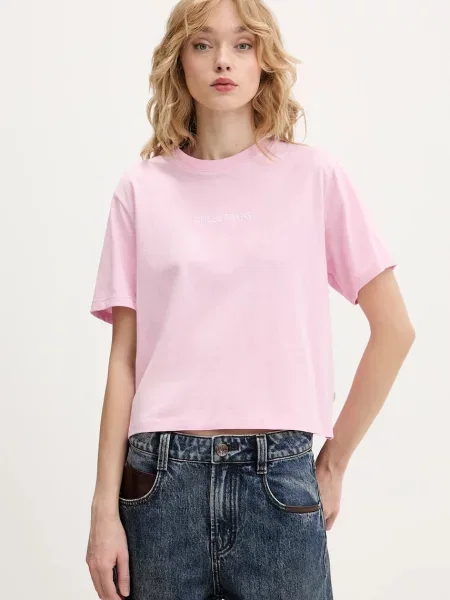 Guess Jeans kratka majica roza