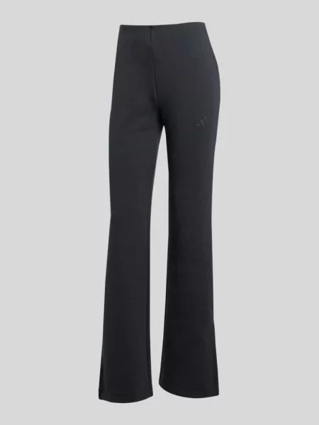 Spodnie dresowe o rozkloszowanym kroju z logo Adidas Sportswear czarne