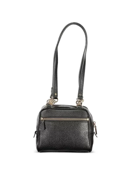 Kézitáska Guess autogrammal fekete