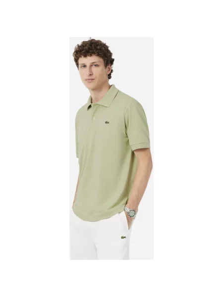 Koszulka polo Lacoste Classic Fit LIGHT z krótkim rękawem jasnozielona S zielona