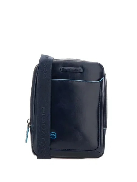 Кожена чанта Piquadro синьо