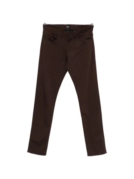Pantaloni Boss cu 5 buzunare maro