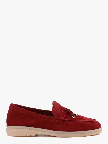Замшеві Лофери LeBERDES бордовий