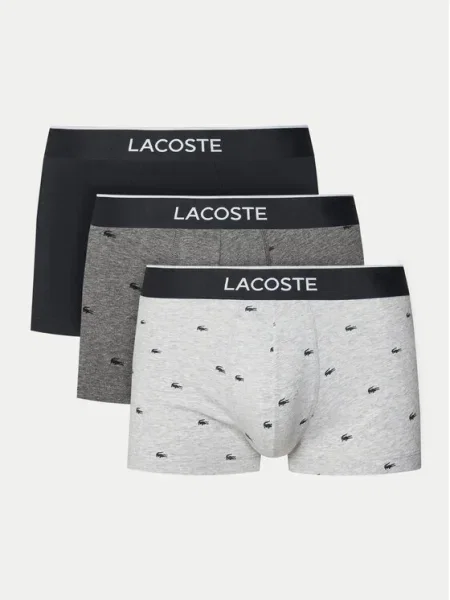 Lacoste Комплект 3 чифта боксерки Цветен