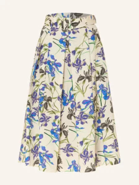 The Abito Skládaná Sukně / fialová bílá