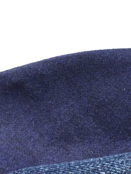 Rochie din denim Sacai asimetrică albastru
