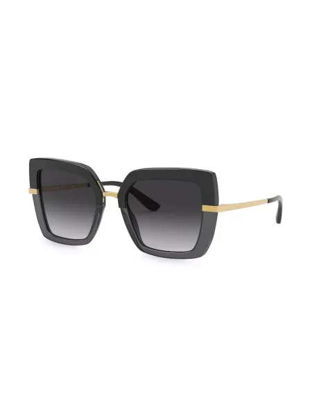 Raštuotos saulės akiniai Dolce & Gabbana Eyewear juoda
