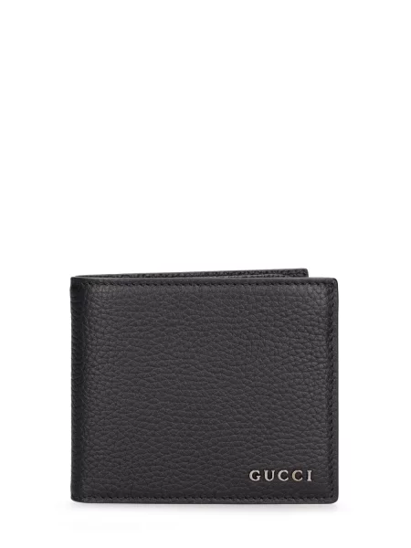 Kožená peňaženka Gucci čierna
