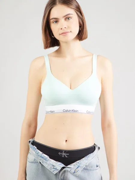 Calvin Klein Underwear Sutien Bralette Verde deschis alb