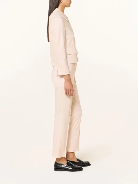 Marc Cain Spodnie Dżersejowe beige beżowe
