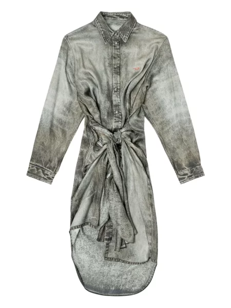 Rochie midi Diesel până la genunchi de costum gri