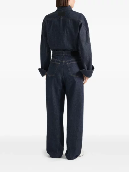 Cămașă de blugi Givenchy cu broderie albastru