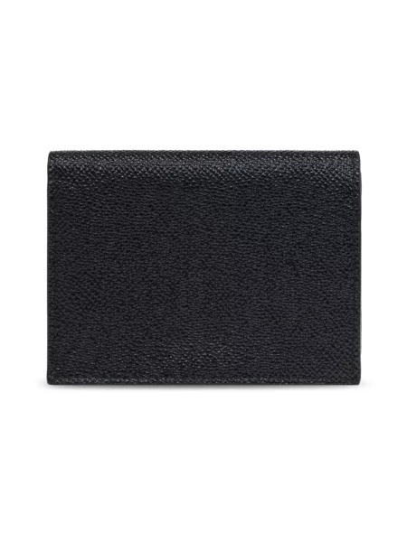 Portfel Dolce And Gabbana skórzany z logo czarny