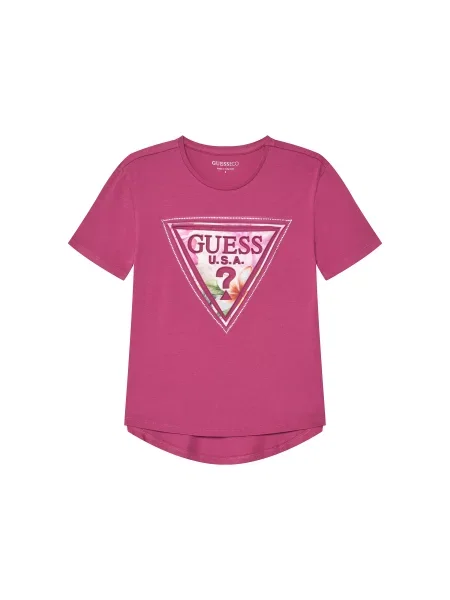 Guess Majica Relaxed Fit roza