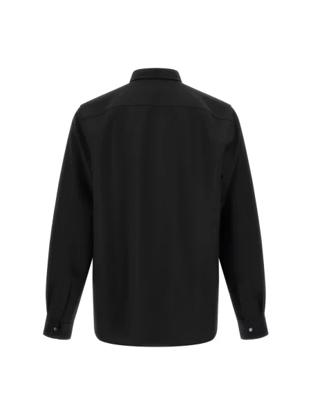 Koszula Jil Sander wełniana czarna