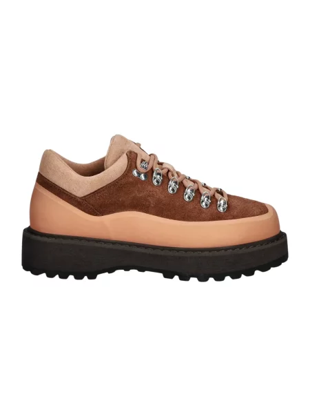 Sneakersy Diemme skórzane brązowe