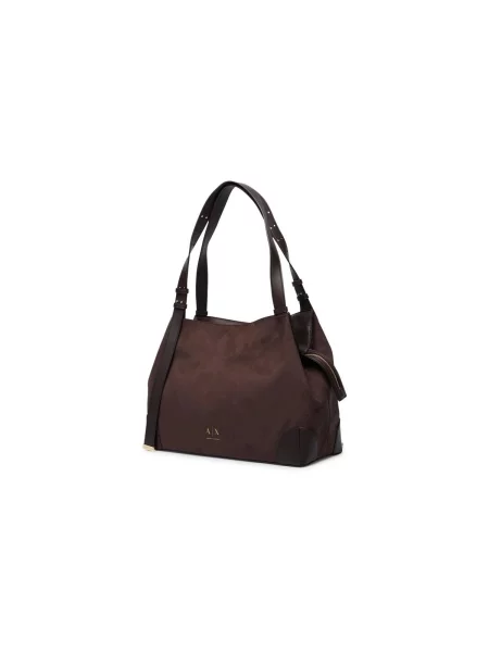 Kabelka Armani Exchange hnedá