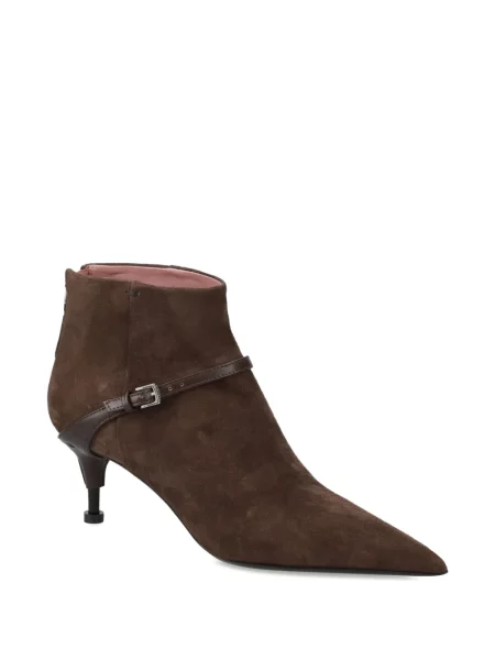 Botine Premiata cu cataramă maro