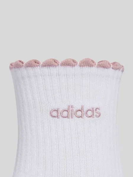 Skarpety z mieszanki bawełny w zestawie 3 szt. Adidas Sportswear beżowe
