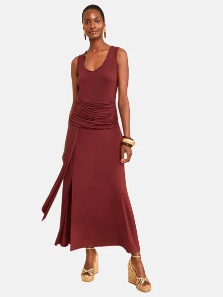Love & roses Rochie burgundy roșu
