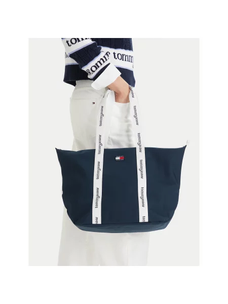 Tommy Jeans Τσάντα Tjw Ess Daily Tote Σκούρο μπλε