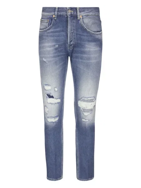 Traperice Dondup s izrezima dizajn s pet džepova plava