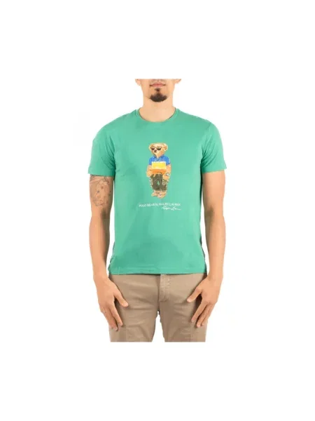 Koszulka Polo Ralph Lauren z logo zielona