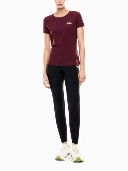 Футболка Ea7 бордовая