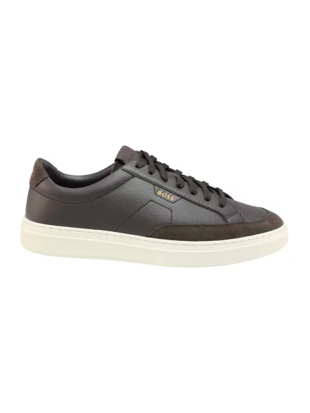 Sneakersy Boss brązowe