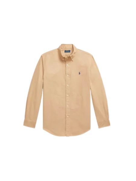 Koszula Ralph Lauren z twillu beżowa