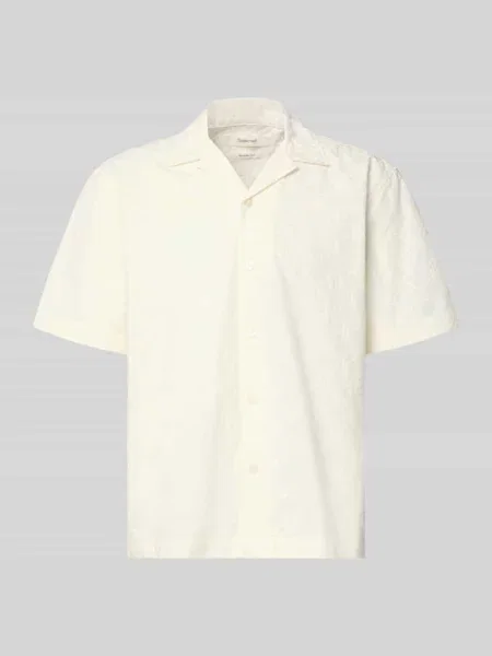 Koszula casualowa o kroju relaxed fit z czystej bawełny model HAMISH' Selected Homme biała