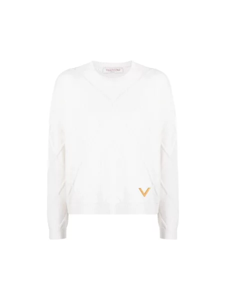 Sweter Valentino wełniany biały