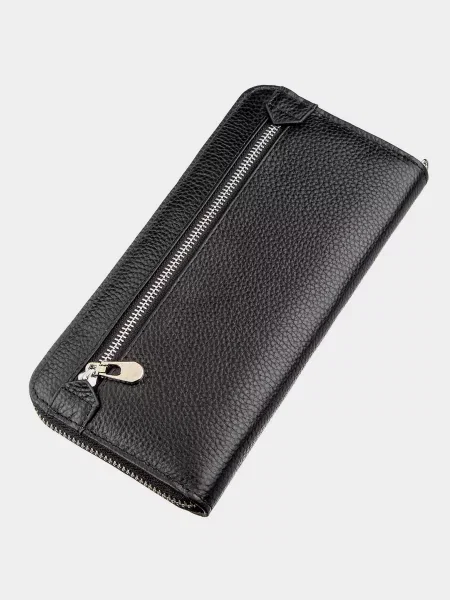 Кожаный клатч St Leather Accessories черный