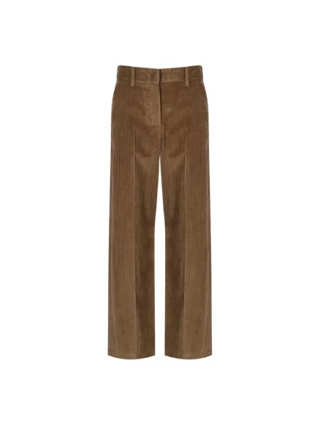 Spodnie Weekend Max Mara brązowe
