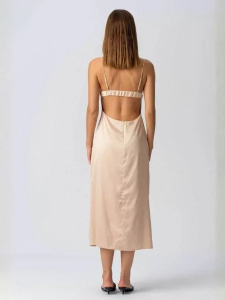 TEESHOPPEN Rochie Elnia bej