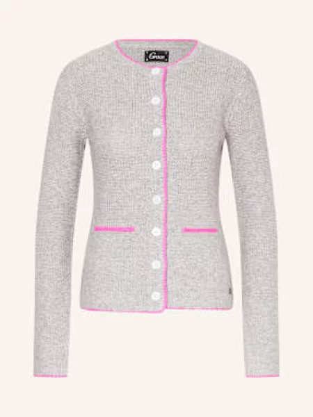Grace Sweter Rozpinany grau szary