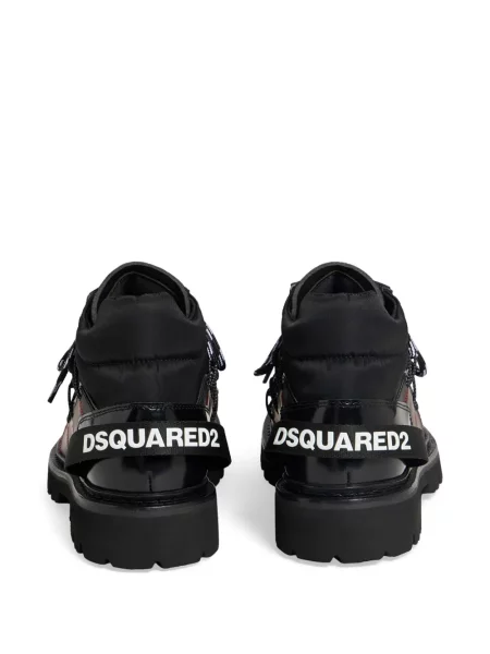 Dirželis žygių žygio batai Dsquared2 su autografu juoda