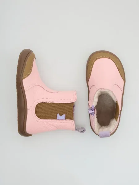 Детские ботинки челси Osik Barefoot розовые