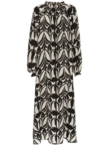 Rochie tip cămașă La Doublej cu imagine de costum negru