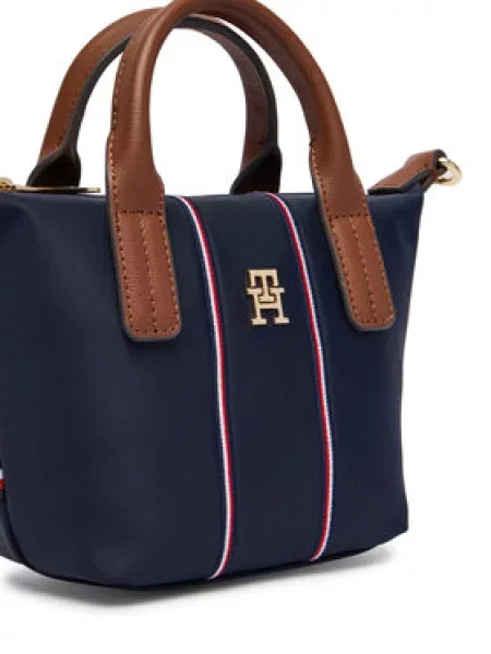 Tommy Hilfiger Torbica Popette Micro Tote Corp Tamnoplava plava