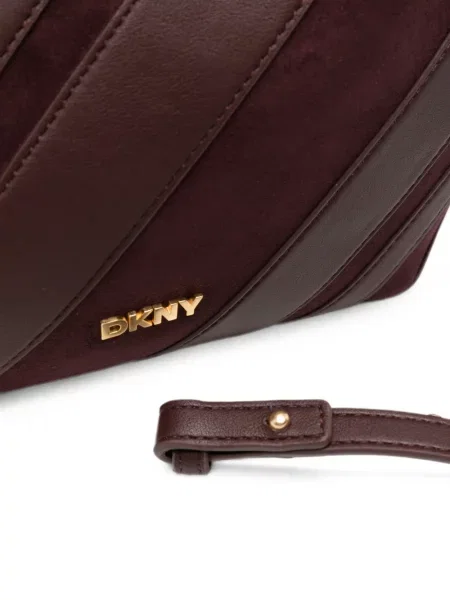 Geantă shopper Dkny din piele roșu