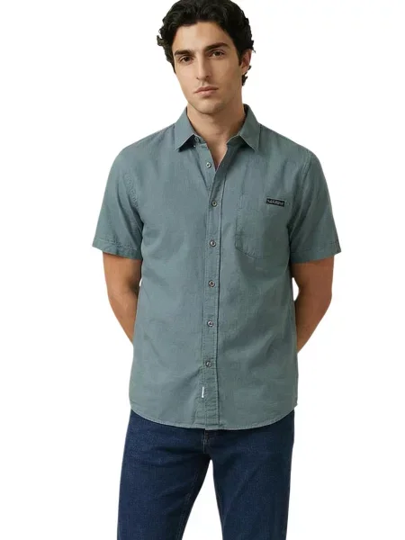 Дънкова риза Calvin Klein синьо