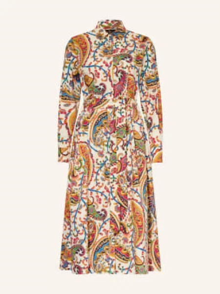 Etro Sukienka Koszulowa rot niebieska